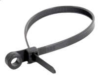 C8-InvKit — attache noire avec trou de fixation par vis